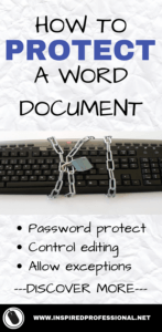 How to protect a Word document