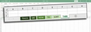 How to Sort Tabs in Excel