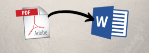 How to convert PDF to Word