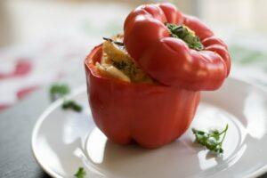 30 Easy Vegetable Recipes - Stuffed Capsicum