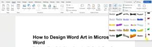 Microsoft Word Art