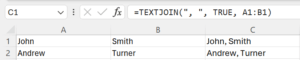 TEXTJOIN function excel