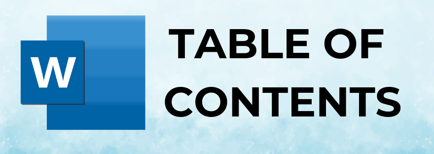 How to Make a Table of Contents in Word