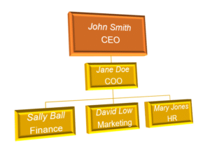 3D organisational chart design